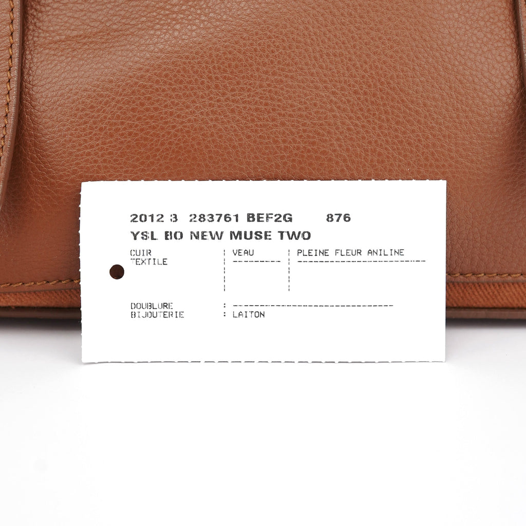 238761 Light Brown Leather Muse Two 2-Way Bag