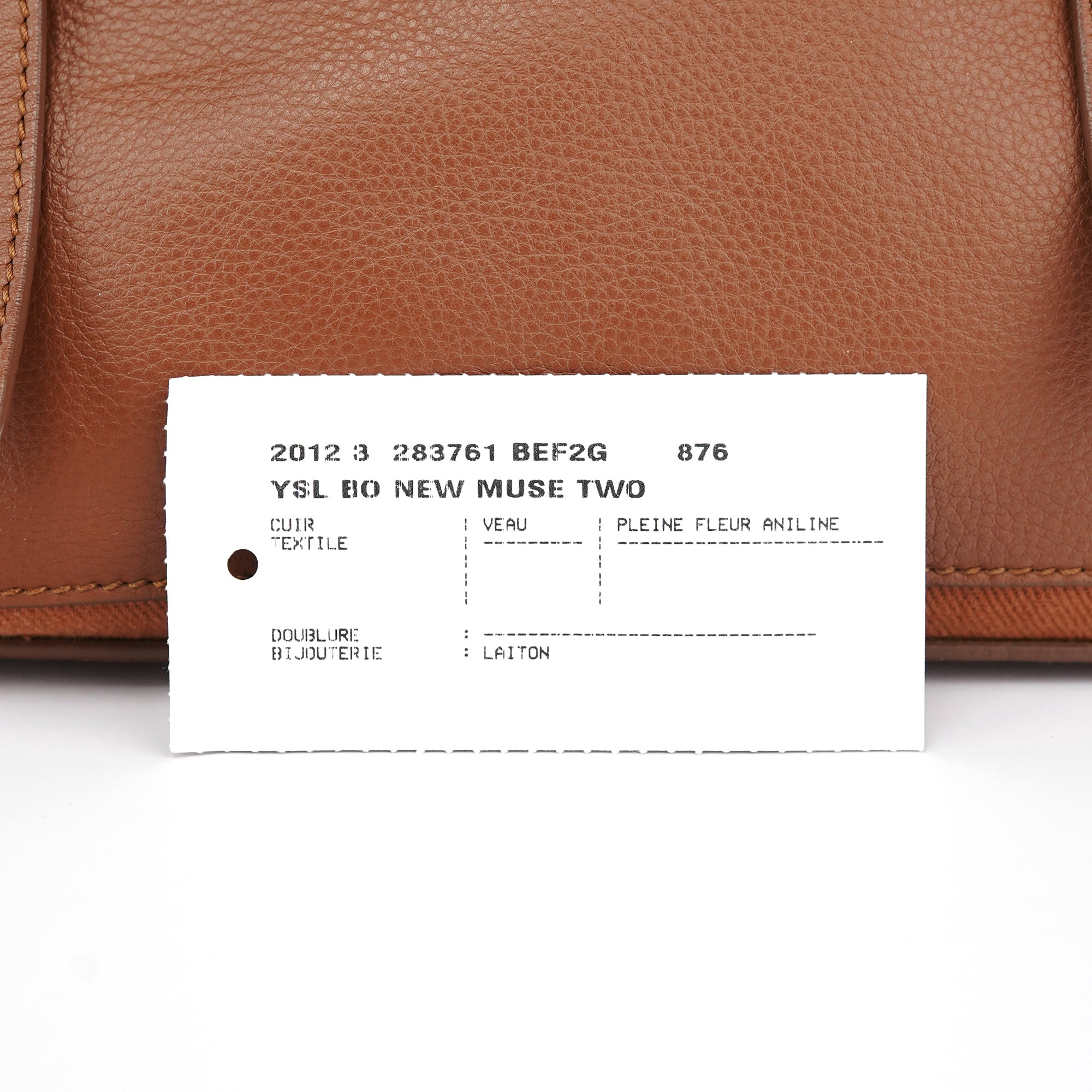 238761 Light Brown Leather Muse Two 2-Way Bag