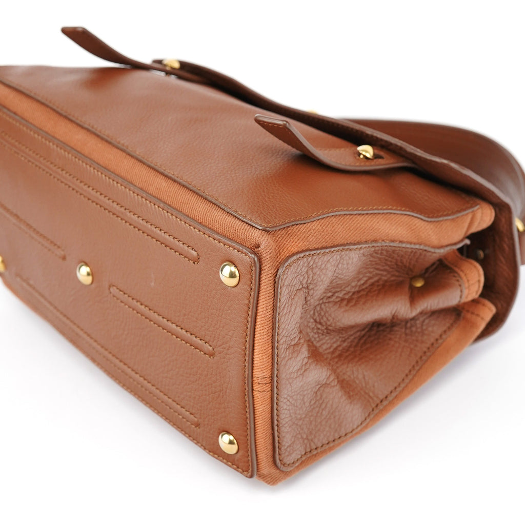 238761 Light Brown Leather Muse Two 2-Way Bag