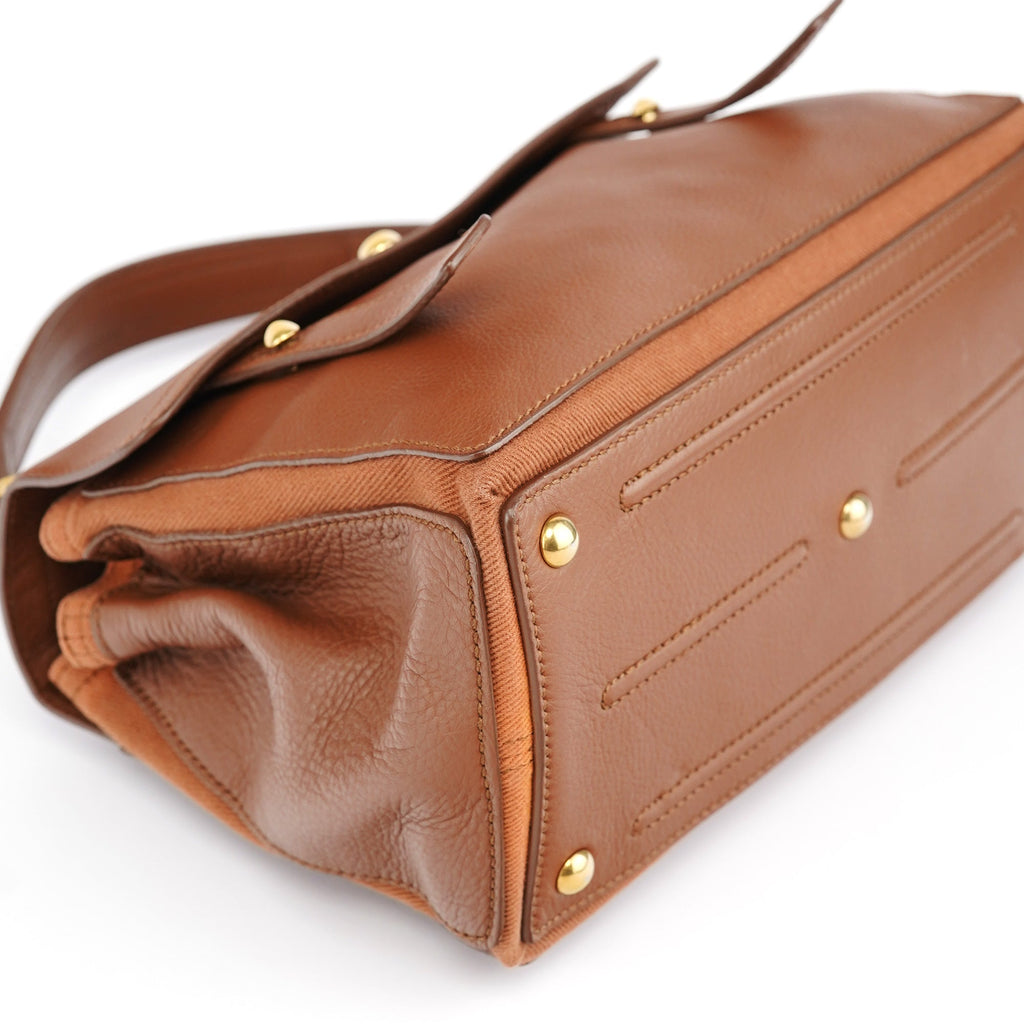 238761 Light Brown Leather Muse Two 2-Way Bag