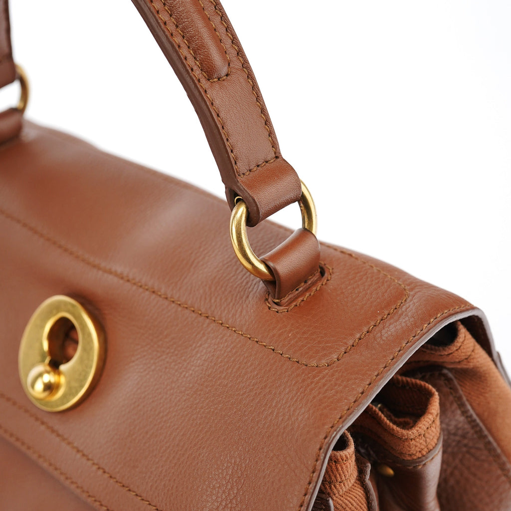 238761 Light Brown Leather Muse Two 2-Way Bag