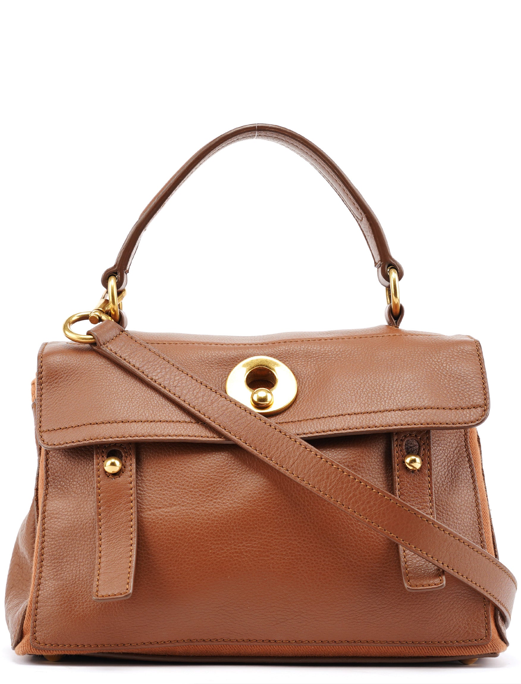 238761 Light Brown Leather Muse Two 2-Way Bag