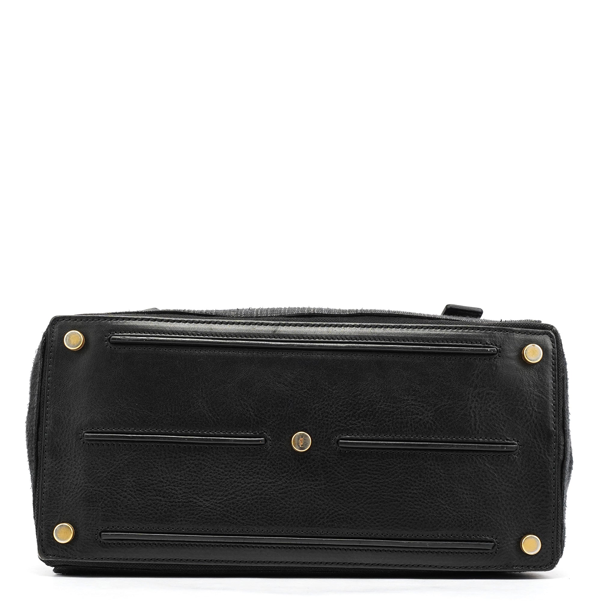 266251 Black Canvas Leather Muse Two Bag