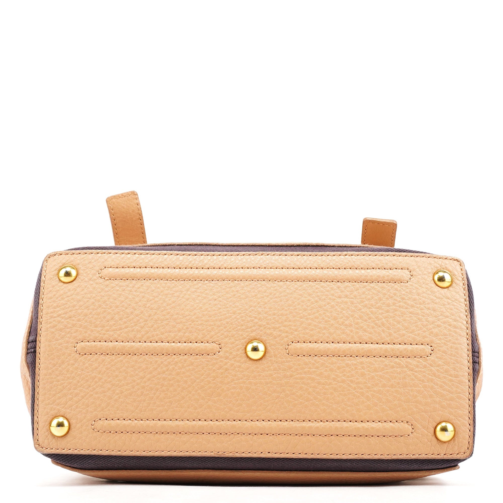 283761 Beige Brown Leather Muse Two 2-Way Bag