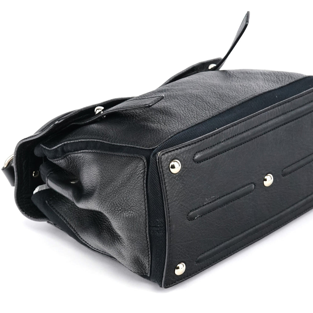 283761 Black Leather Muse Two 2-Way Bag
