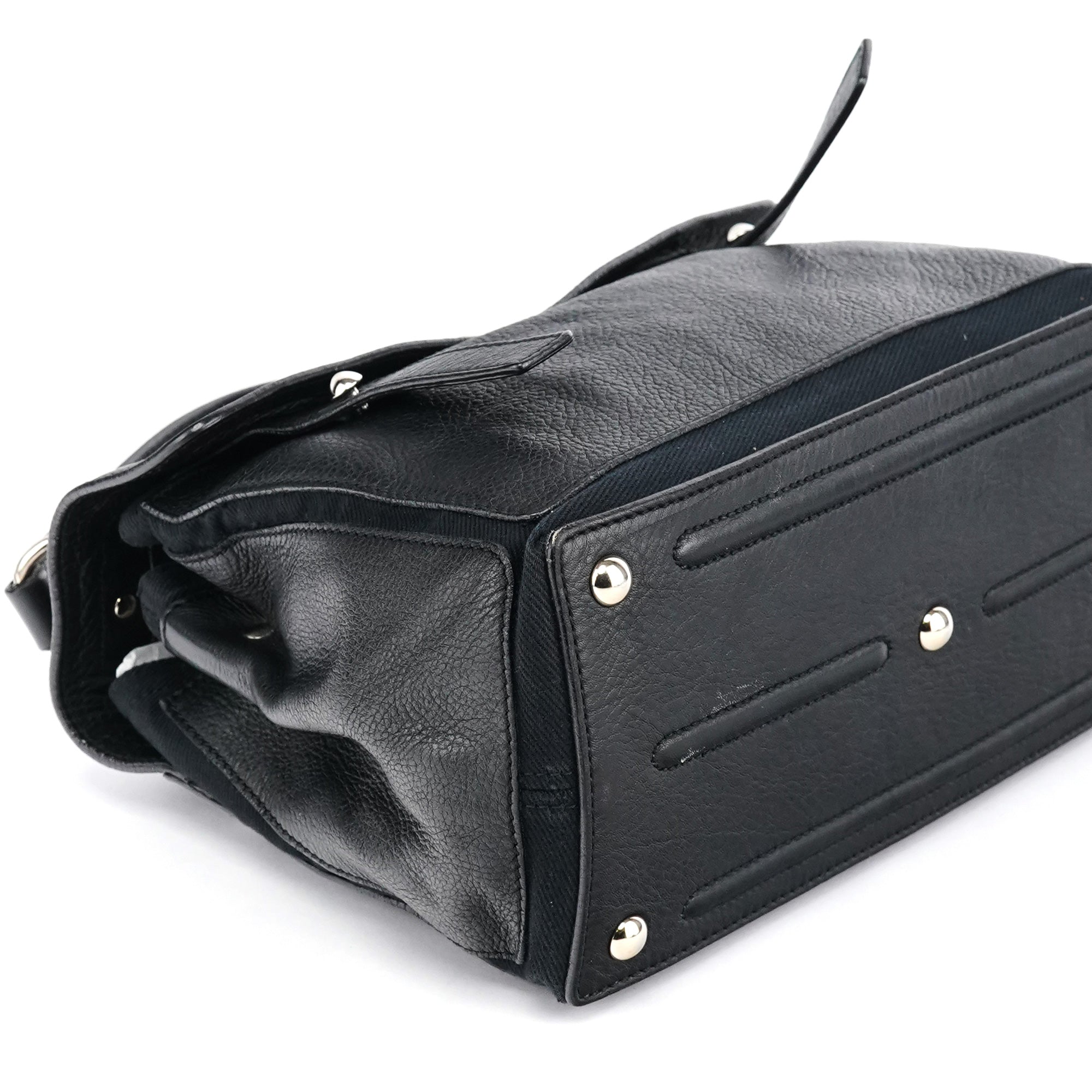 283761 Black Leather Muse Two 2-Way Bag