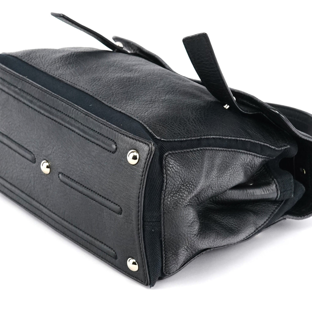 283761 Black Leather Muse Two 2-Way Bag
