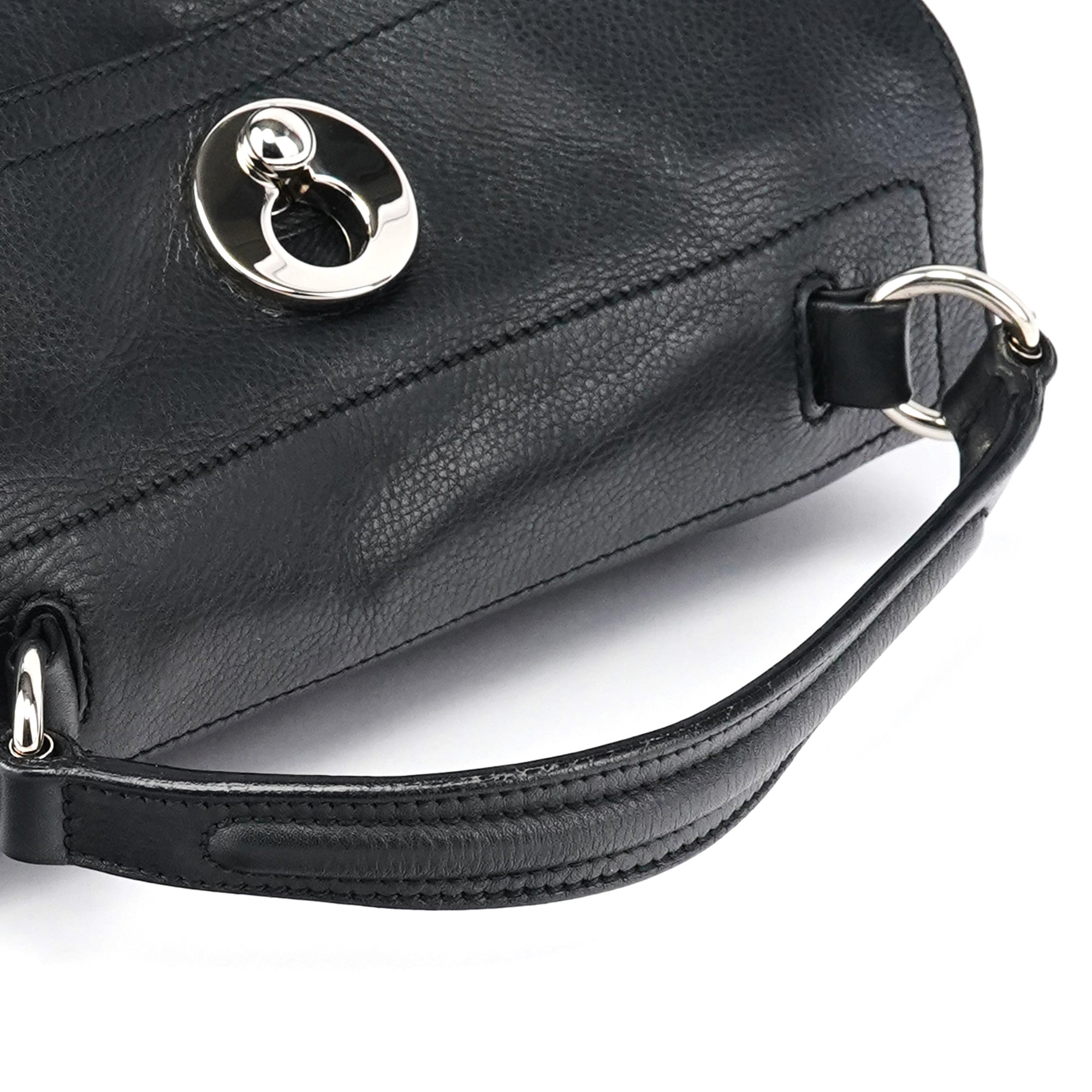 283761 Black Leather Muse Two 2-Way Bag