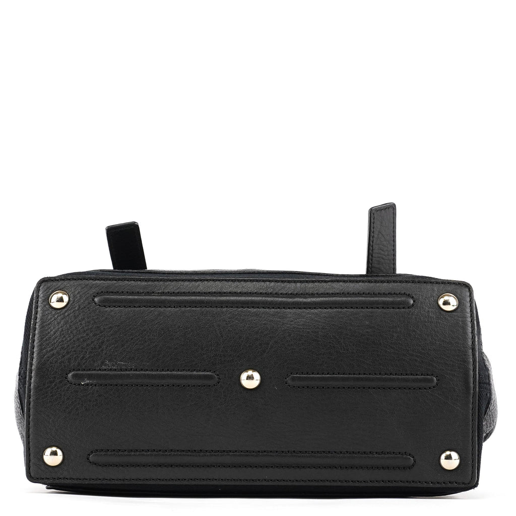 283761 Black Leather Muse Two 2-Way Bag