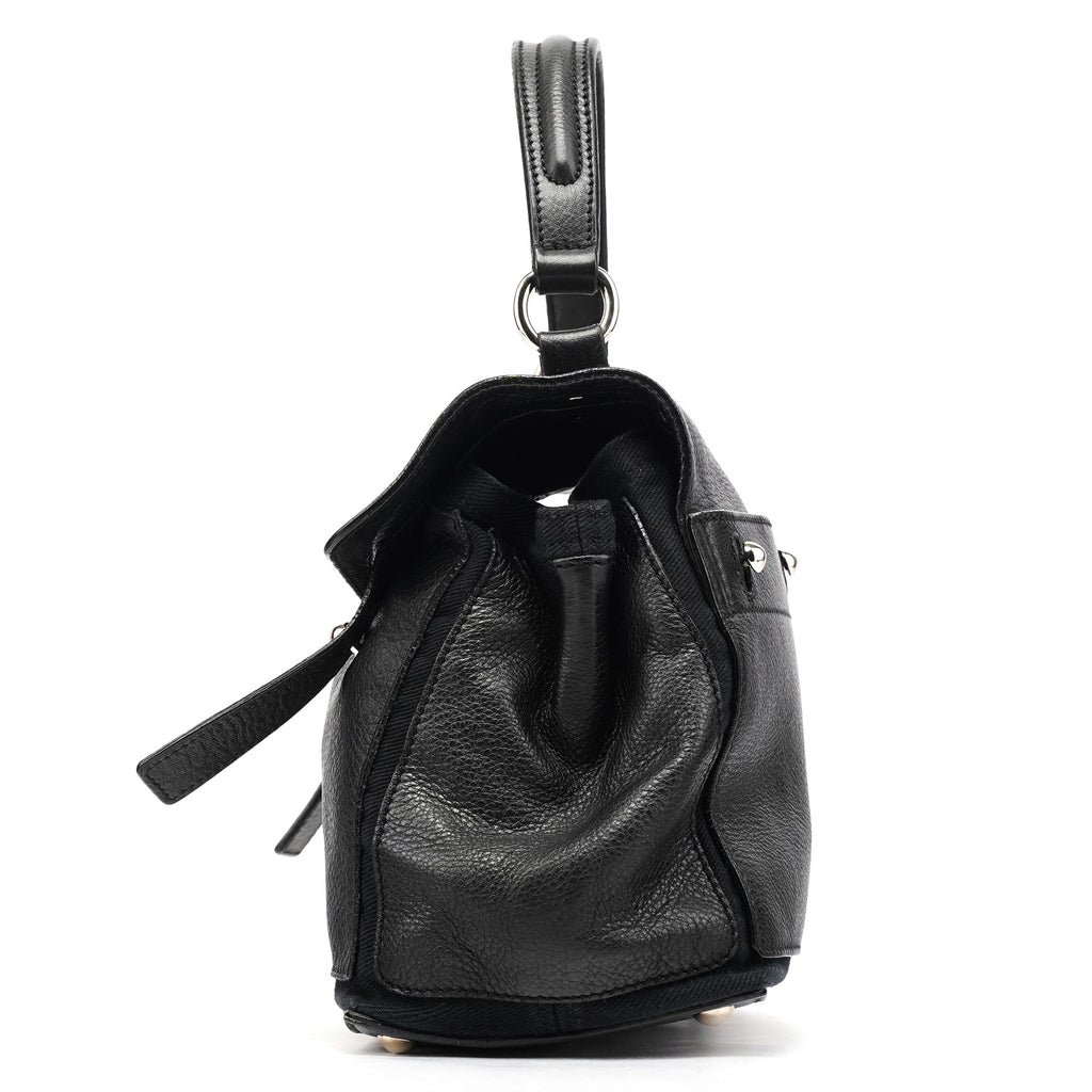 283761 Black Leather Muse Two 2-Way Bag