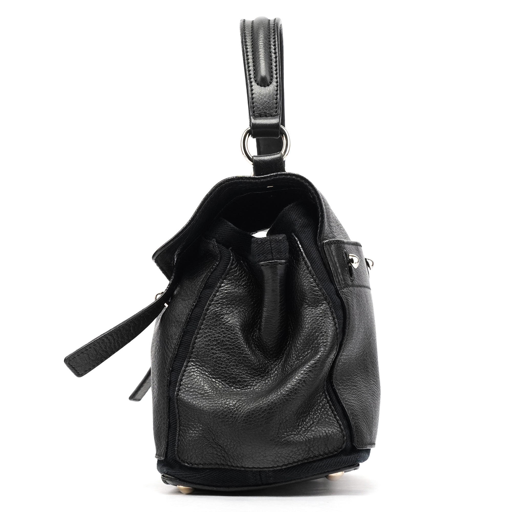 283761 Black Leather Muse Two 2-Way Bag