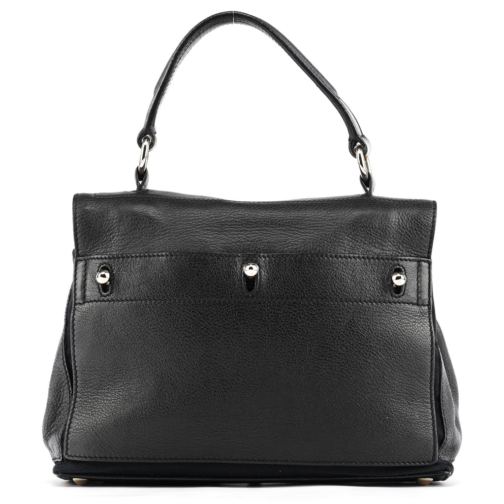 283761 Black Leather Muse Two 2-Way Bag