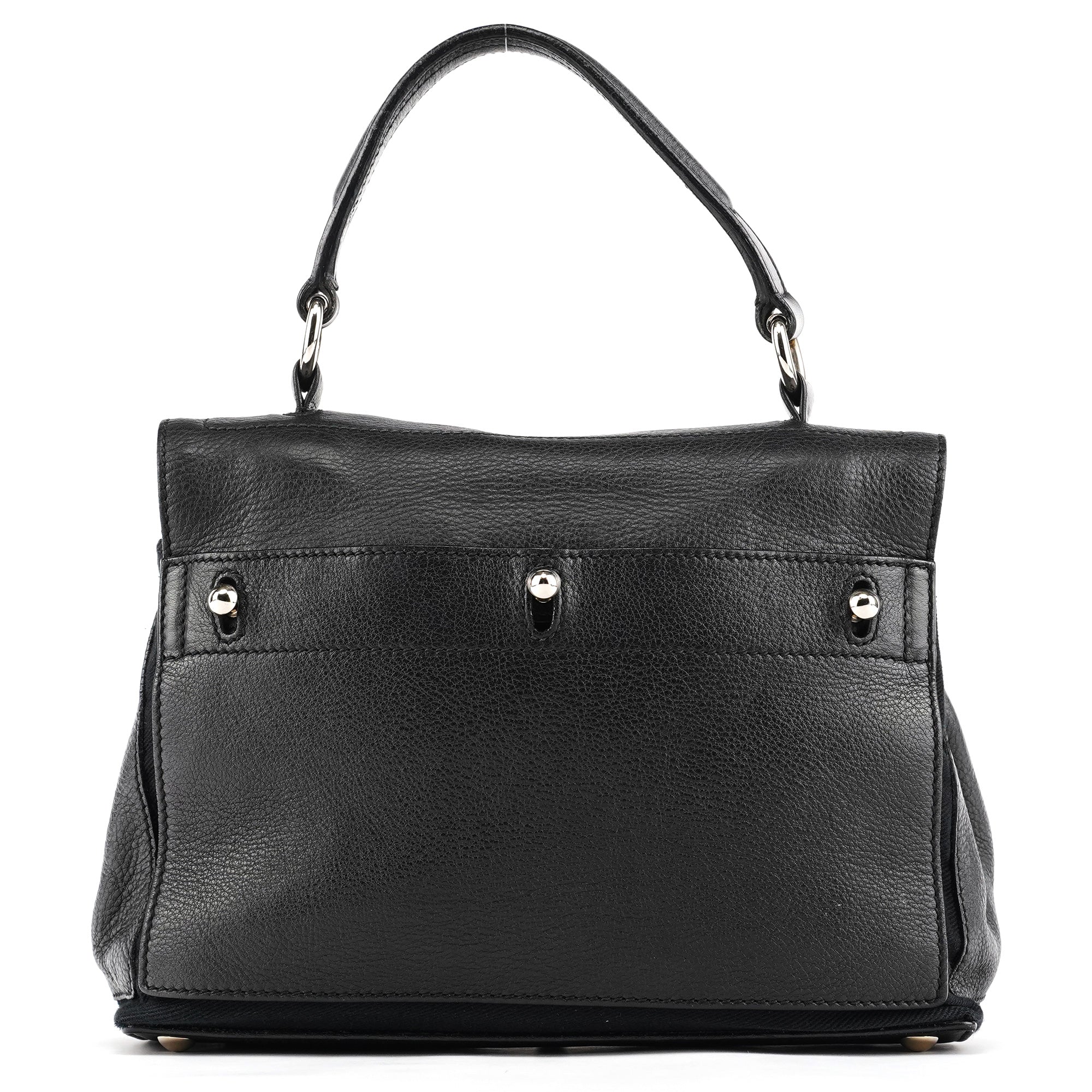 283761 Black Leather Muse Two 2-Way Bag