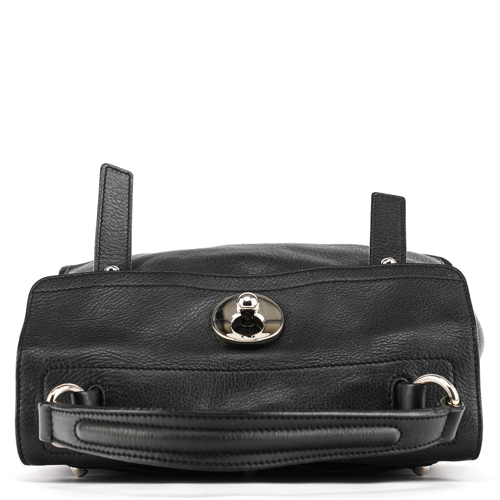 283761 Black Leather Muse Two 2-Way Bag