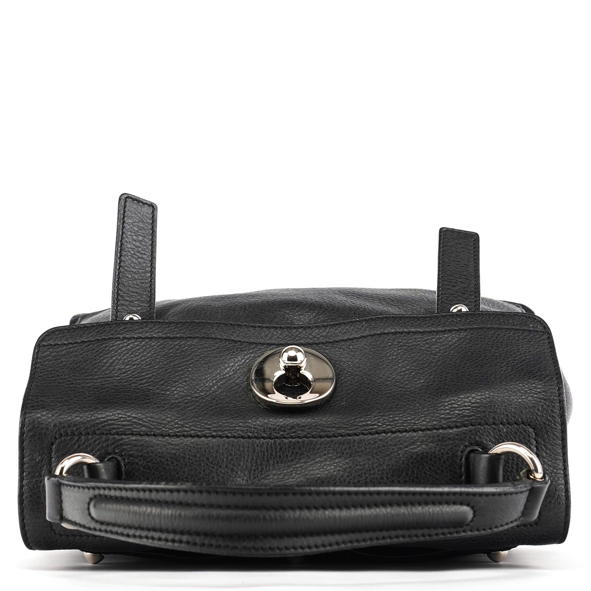 283761 Black Leather Muse Two 2-Way Bag