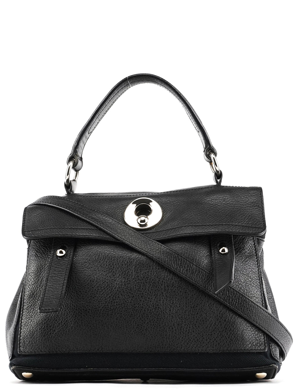 283761 Black Leather Muse Two 2-Way Bag
