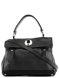 283761 Black Leather Muse Two 2-Way Bag