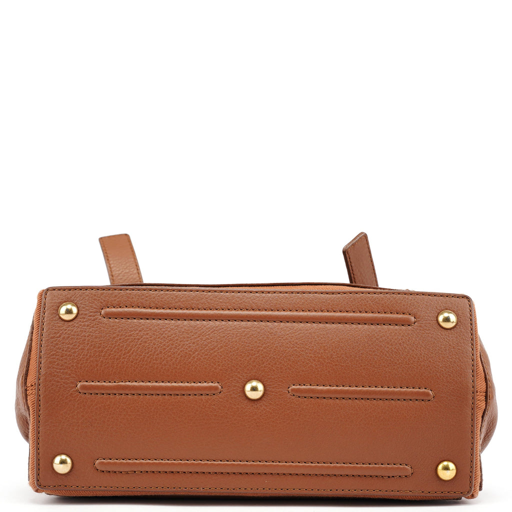 283761 Brown Leather Muse 2-Way Bag