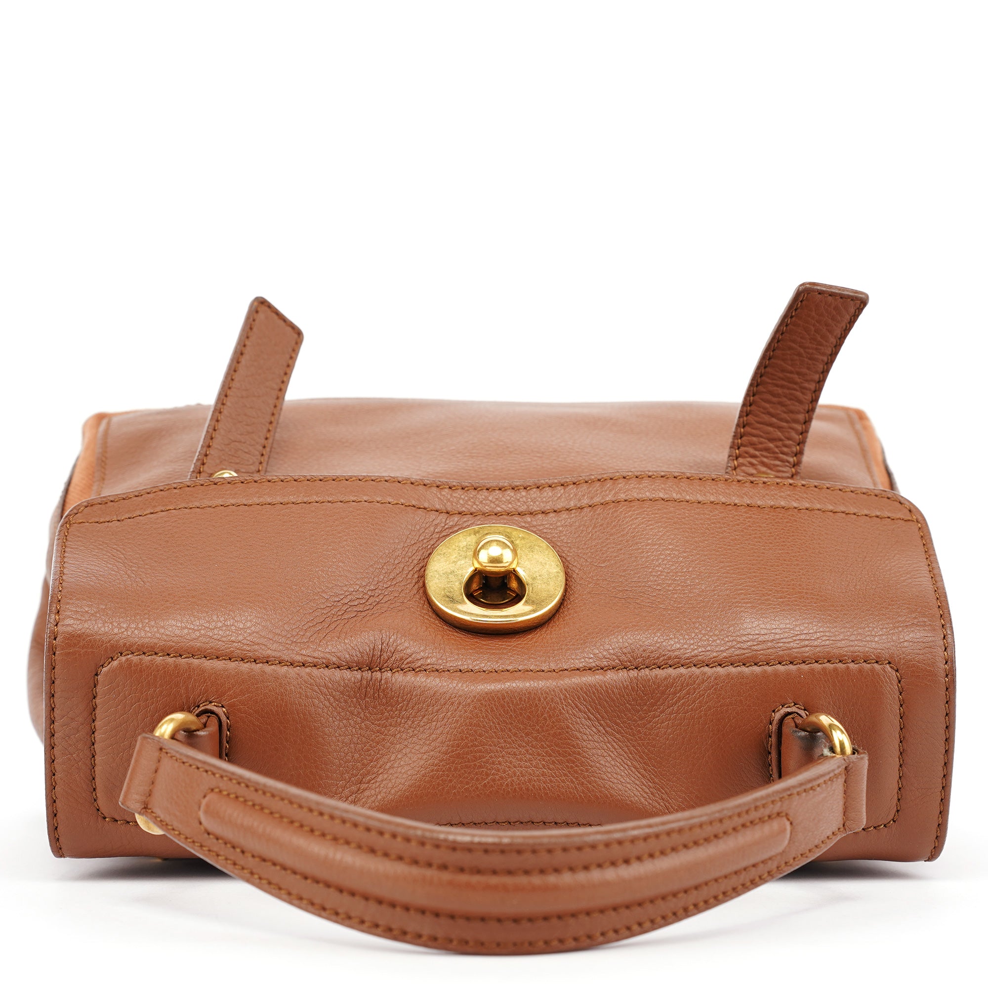 283761 Brown Leather Muse 2-Way Bag