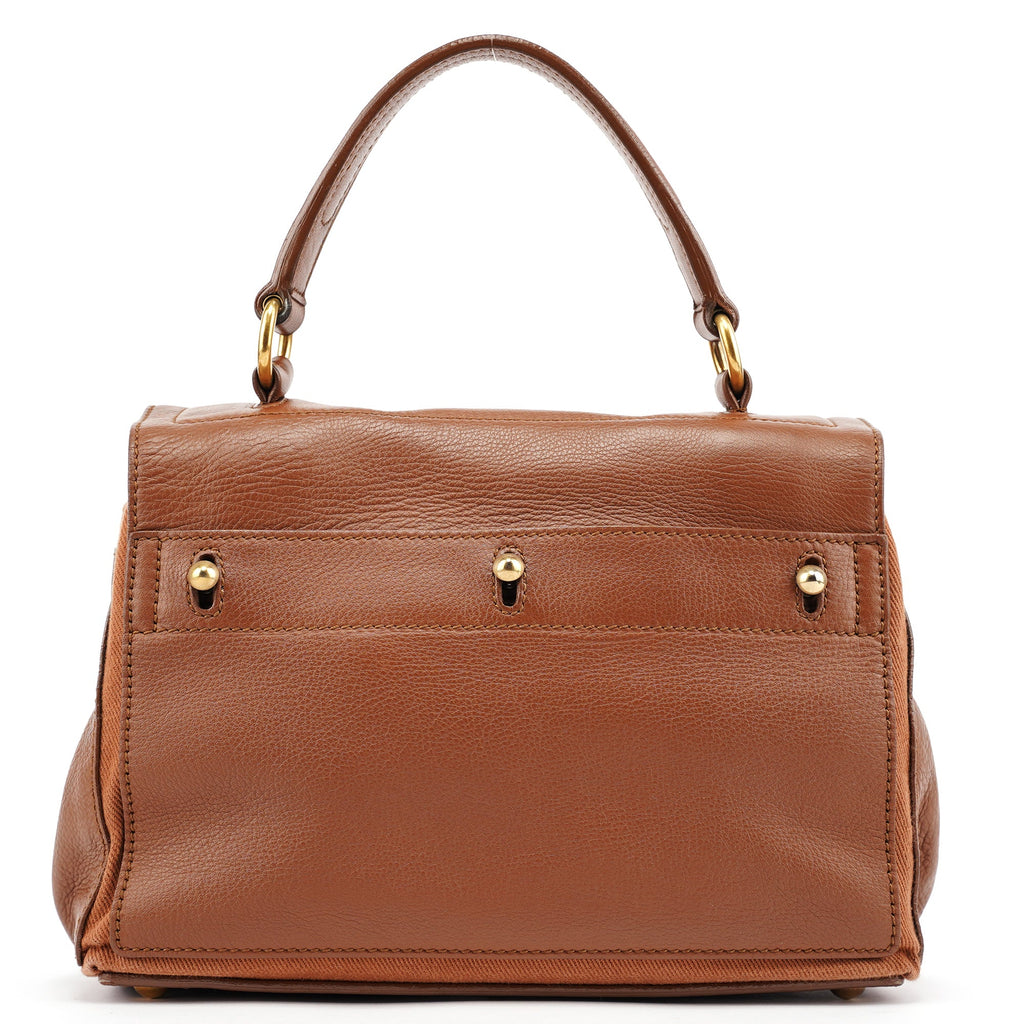283761 Brown Leather Muse 2-Way Bag