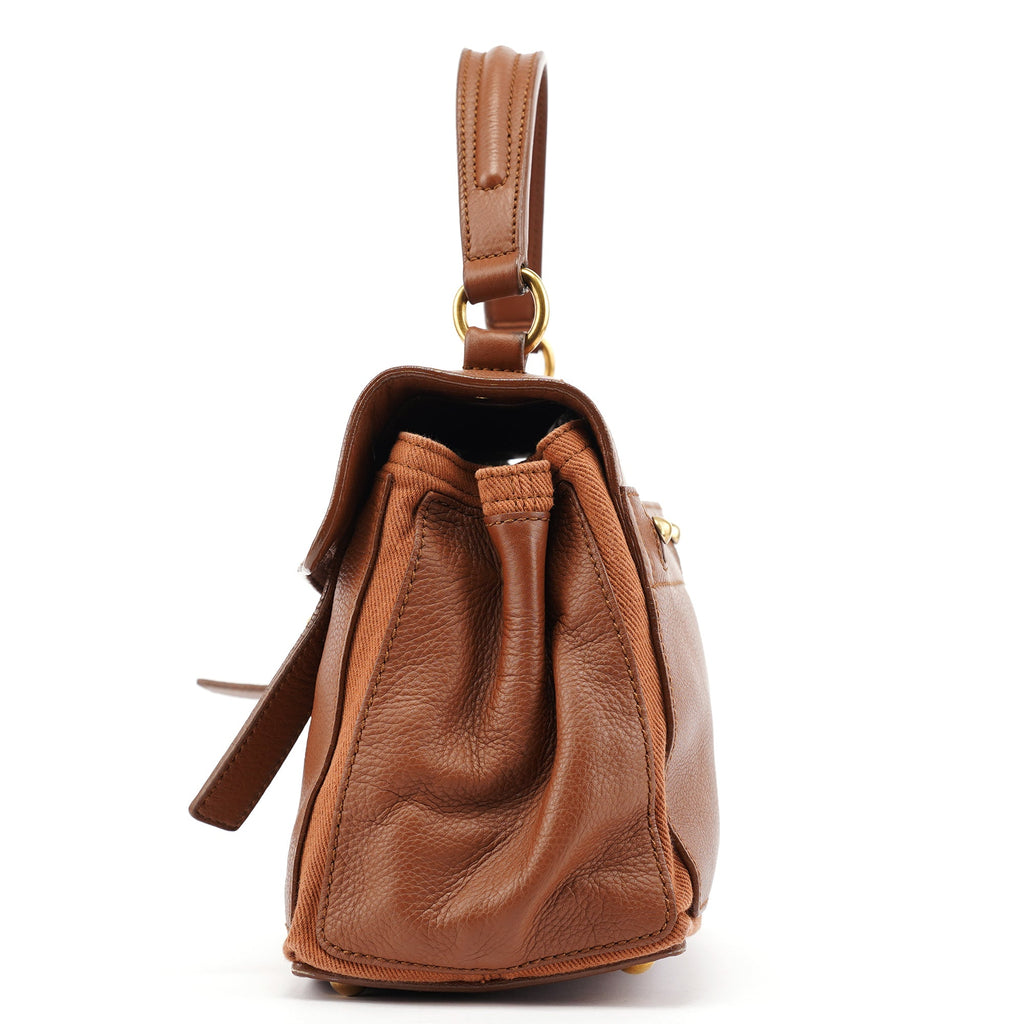 283761 Brown Leather Muse 2-Way Bag
