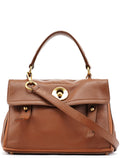 283761 Brown Leather Muse 2-Way Bag