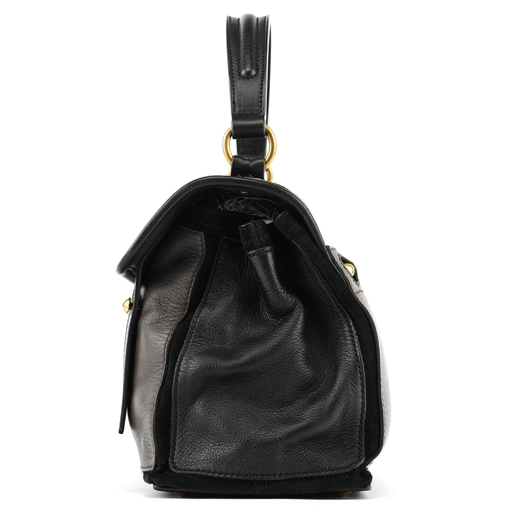 283761 Leopard Calfhair Leather Muse Two Bag