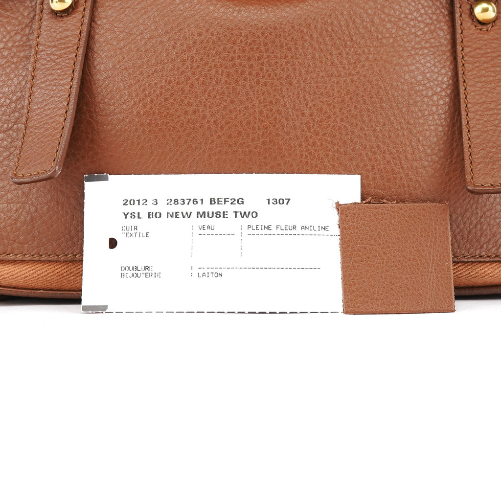 283761 Light Brown Leather Muse Two 2-Way Bag