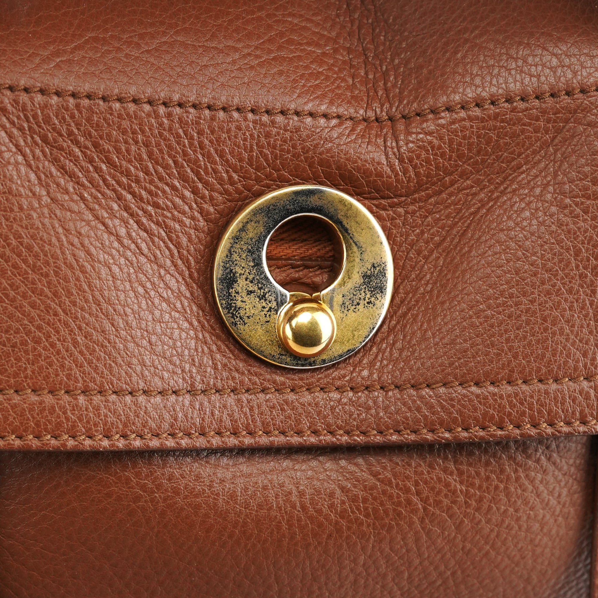 283761 Light Brown Leather Muse Two 2-Way Bag