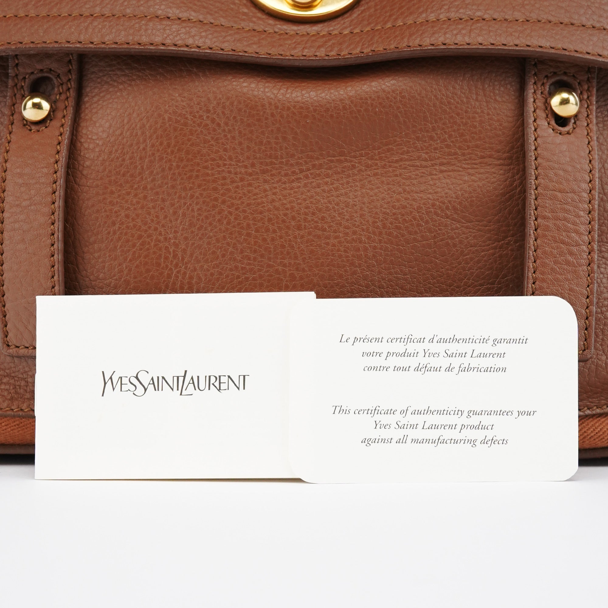283761 Light Brown Leather Muse Two Bag