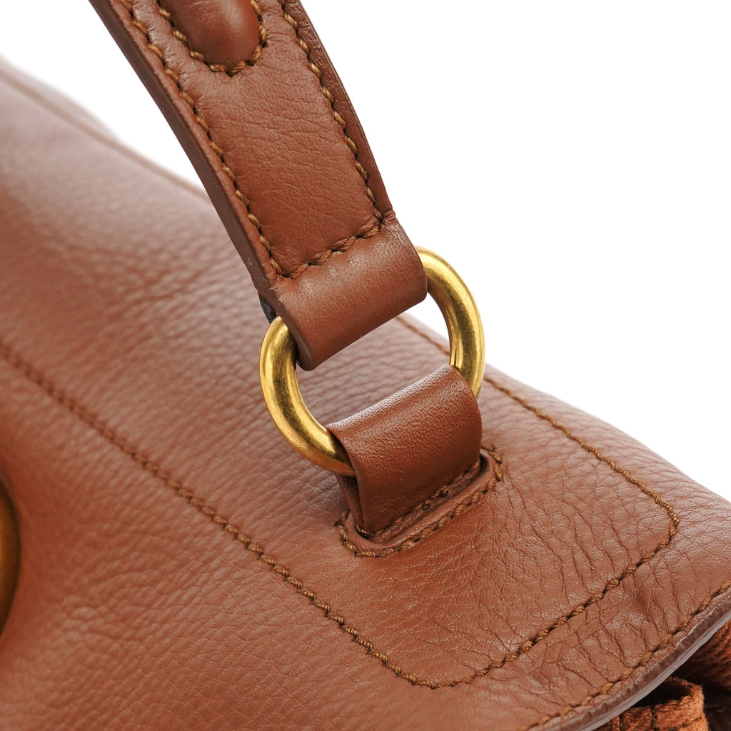 283761 Light Brown Leather Muse Two Bag