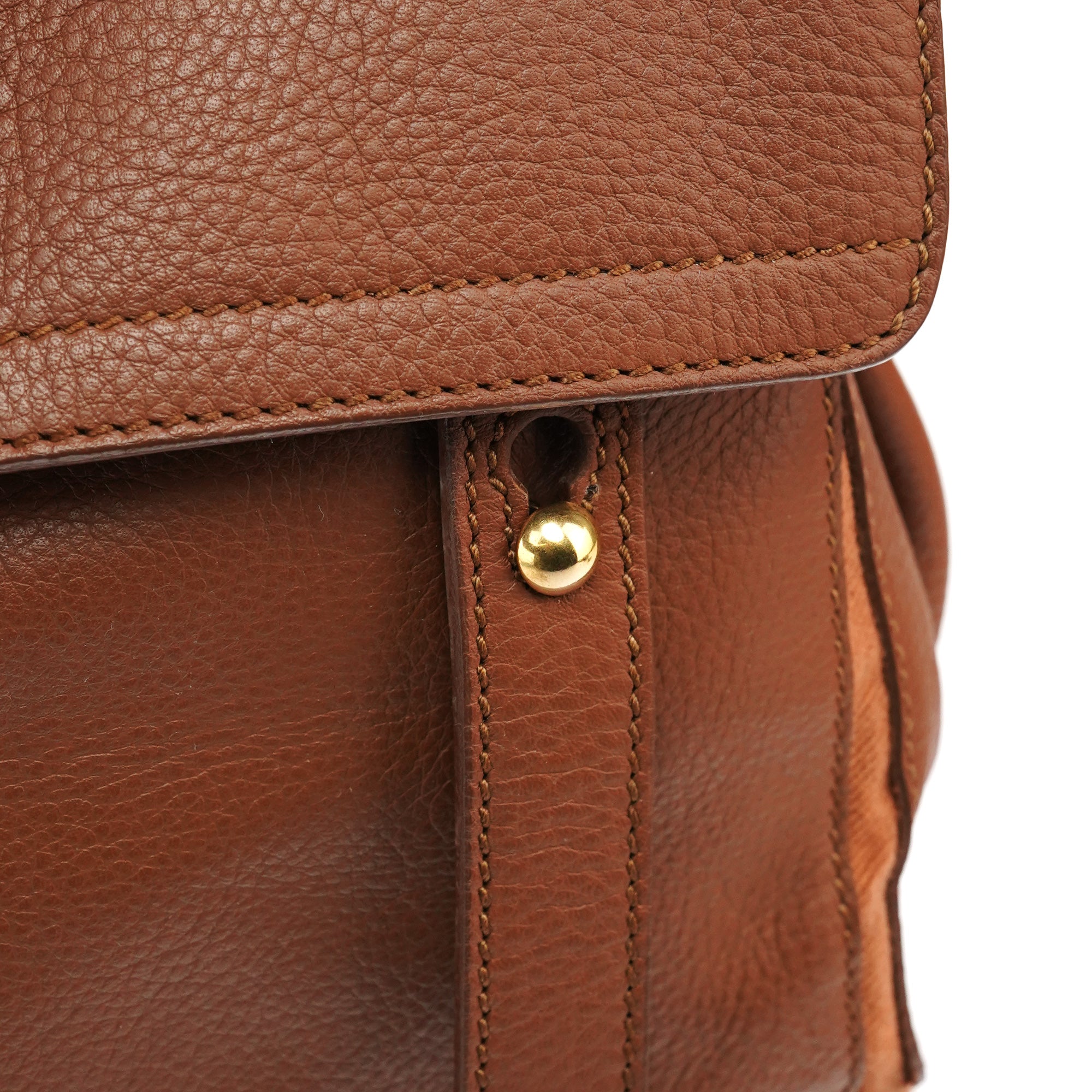283761 Light Brown Leather Muse Two Bag