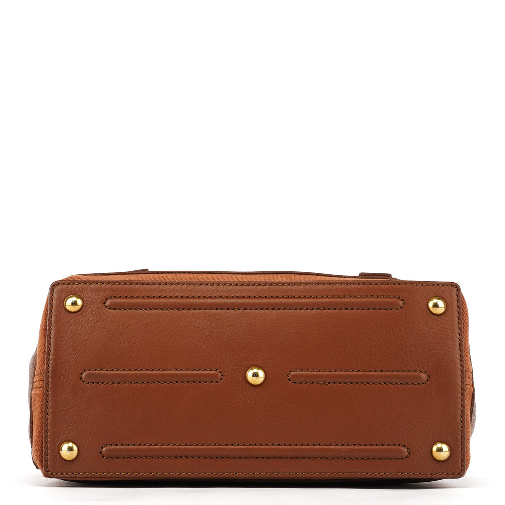283761 Light Brown Leather Muse Two Bag