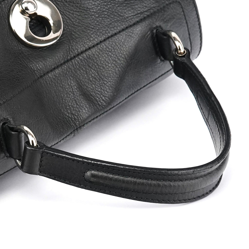 289278 Black Leather Muse Two 2-Way Bag