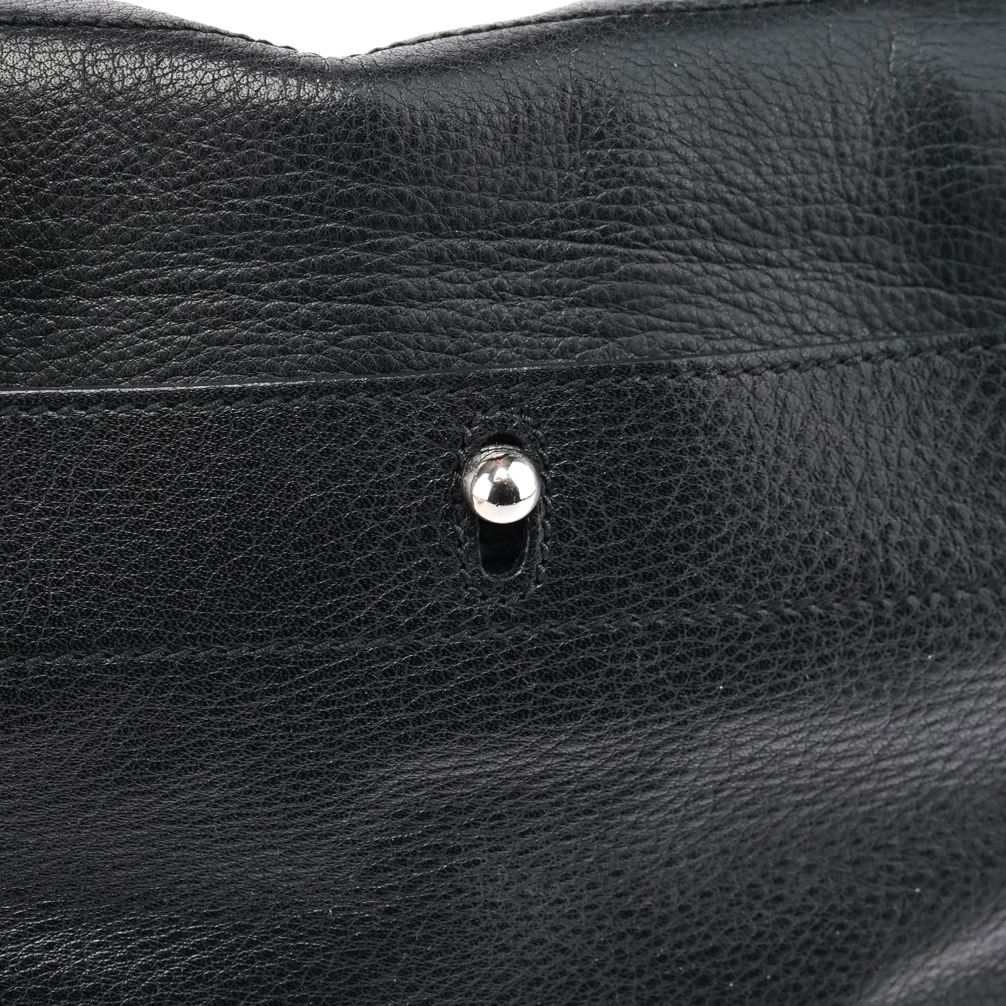 289278 Black Leather Muse Two 2-Way Bag