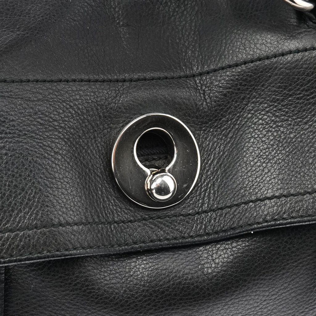289278 Black Leather Muse Two 2-Way Bag