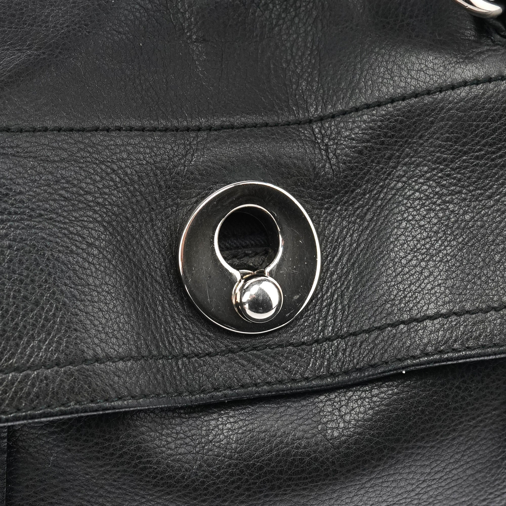 289278 Black Leather Muse Two 2-Way Bag