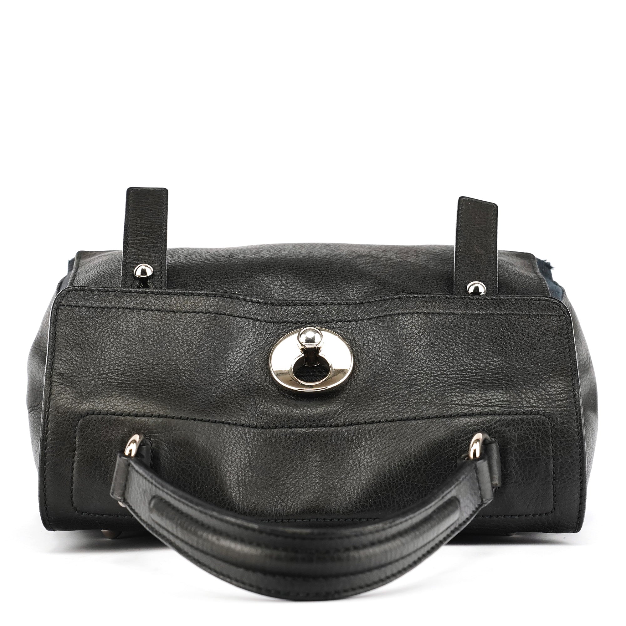 289278 Black Leather Muse Two 2-Way Bag