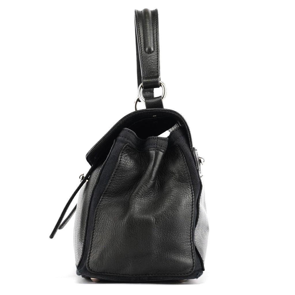 289278 Black Leather Muse Two 2-Way Bag