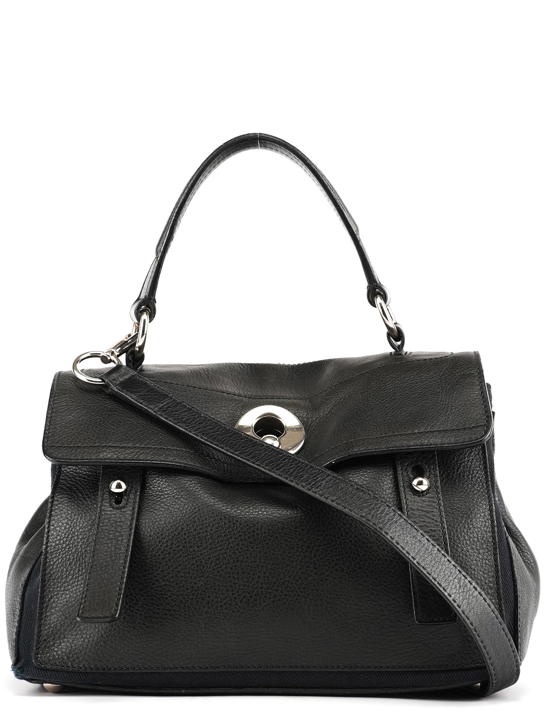 289278 Black Leather Muse Two 2-Way Bag