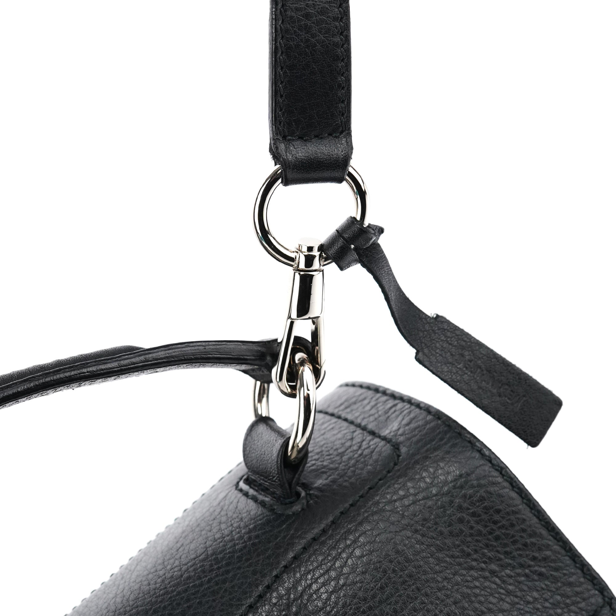 289278 Black Leather Muse Two 2-Way Bag