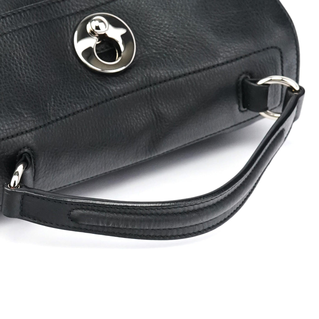 289278 Black Leather Muse Two 2-Way Bag