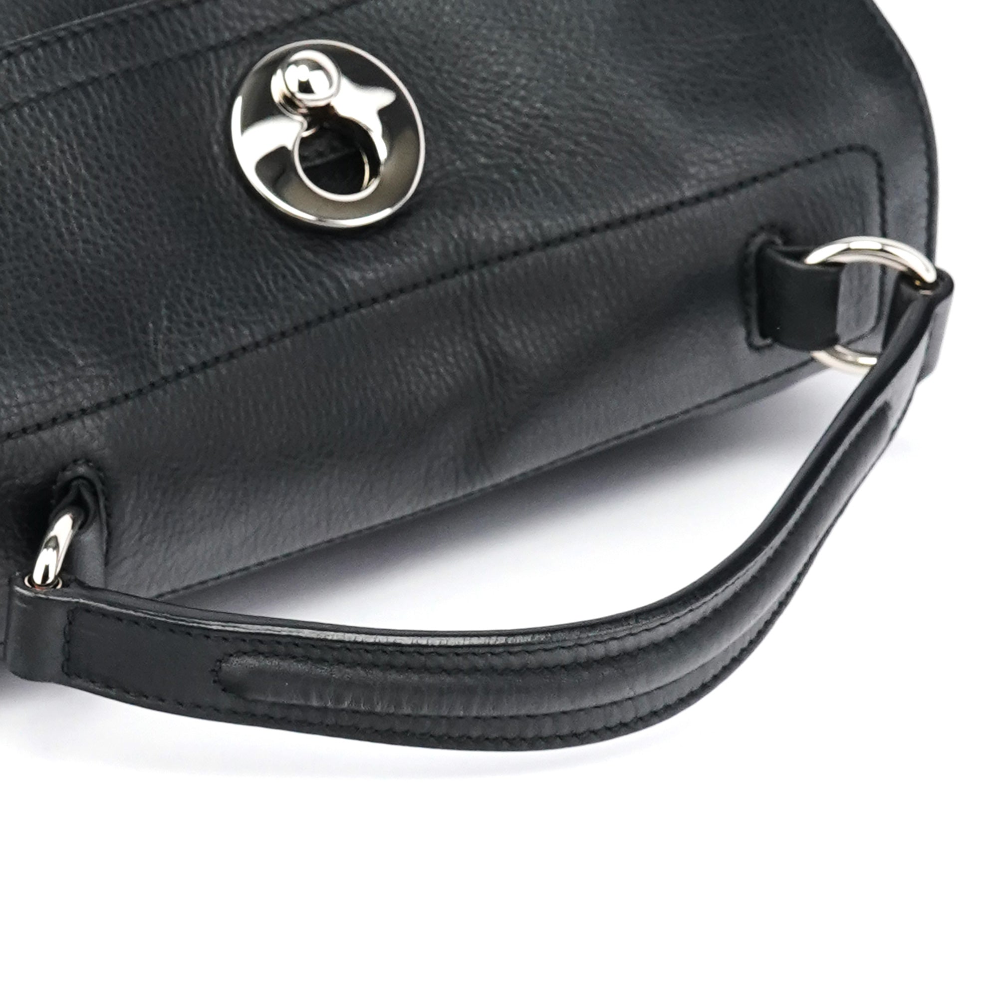 289278 Black Leather Muse Two 2-Way Bag