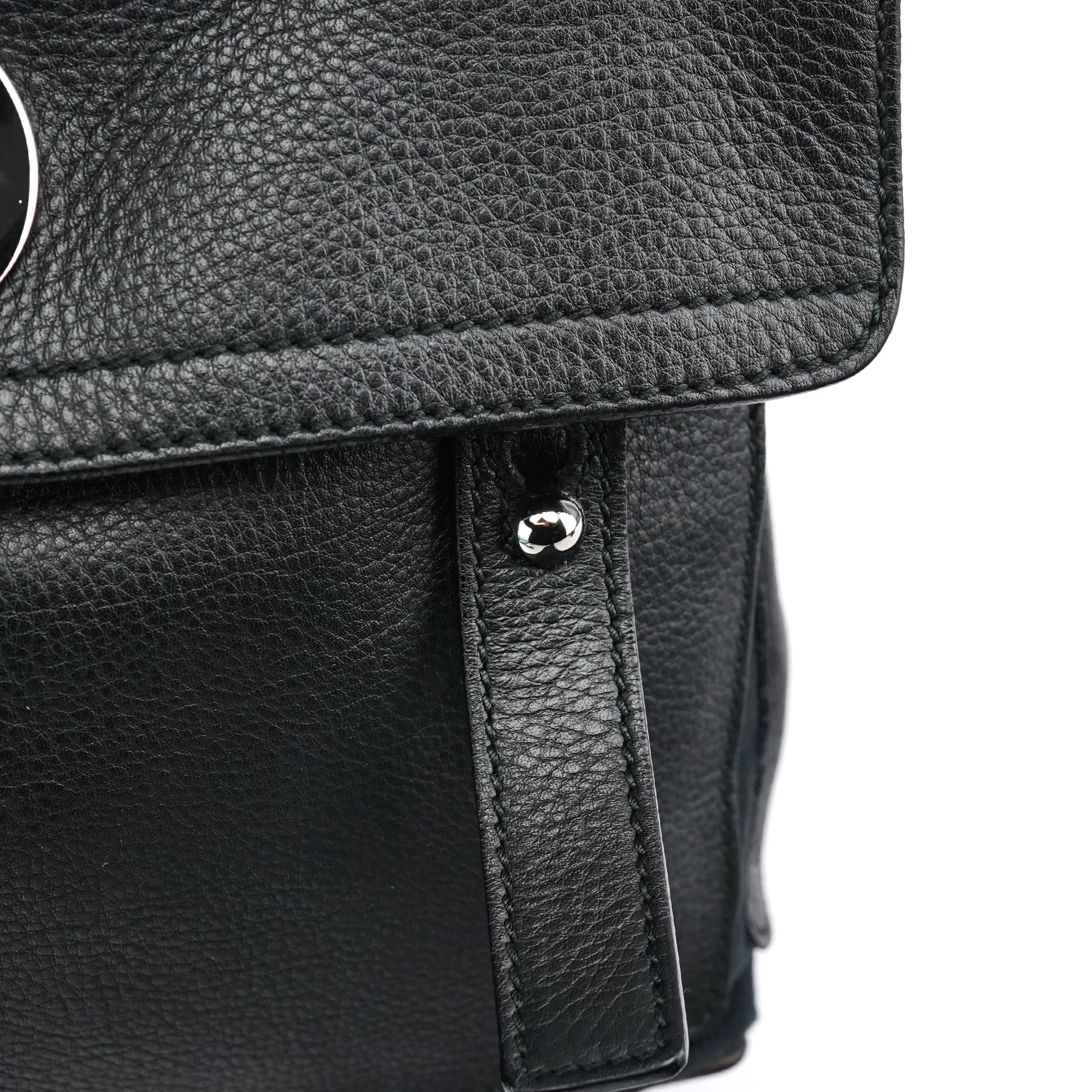 289278 Black Leather Muse Two 2-Way Bag