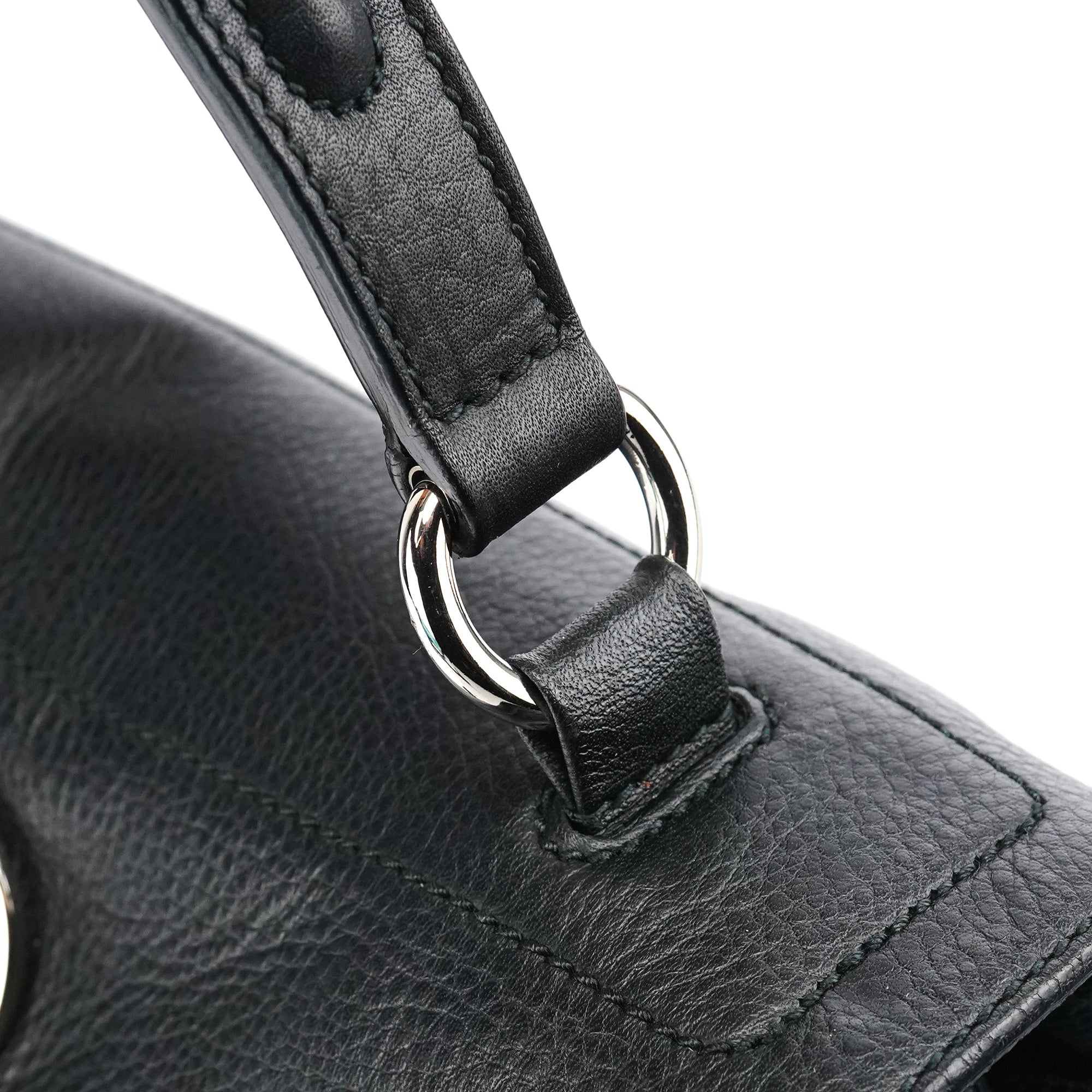 289278 Black Leather Muse Two 2-Way Bag