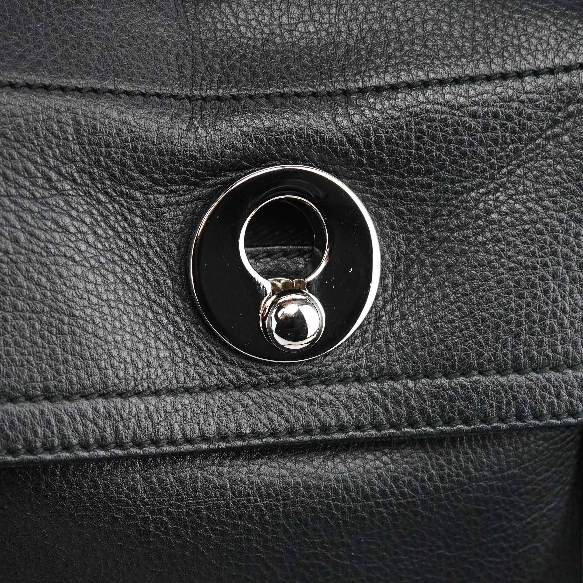 289278 Black Leather Muse Two 2-Way Bag