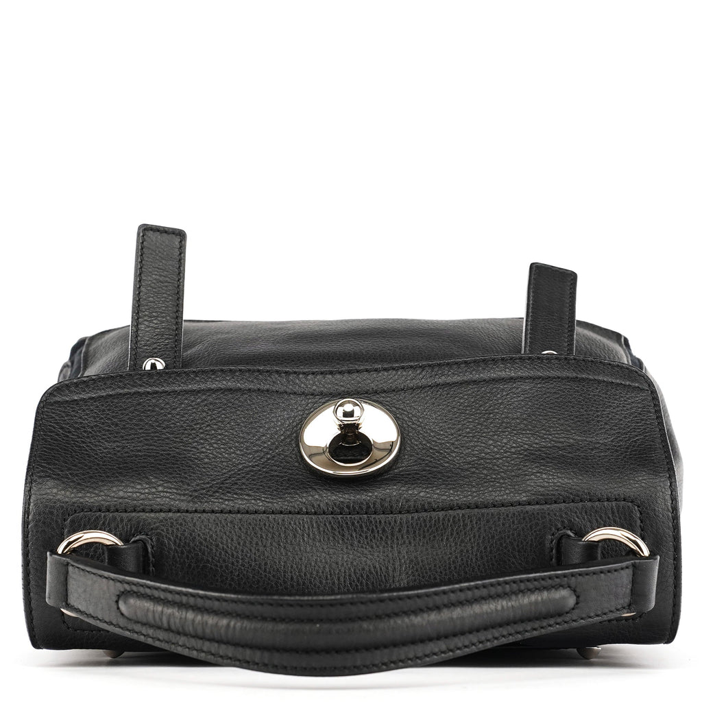 289278 Black Leather Muse Two 2-Way Bag