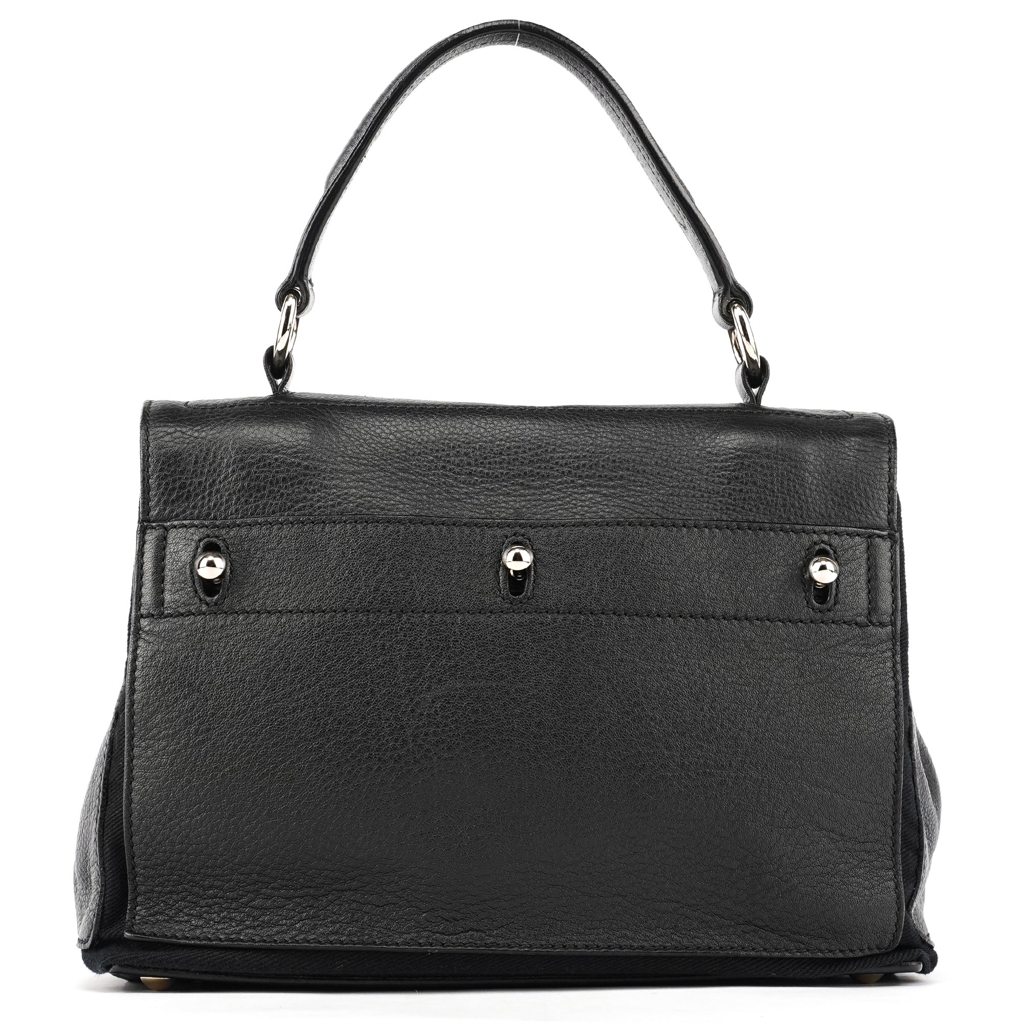 289278 Black Leather Muse Two 2-Way Bag