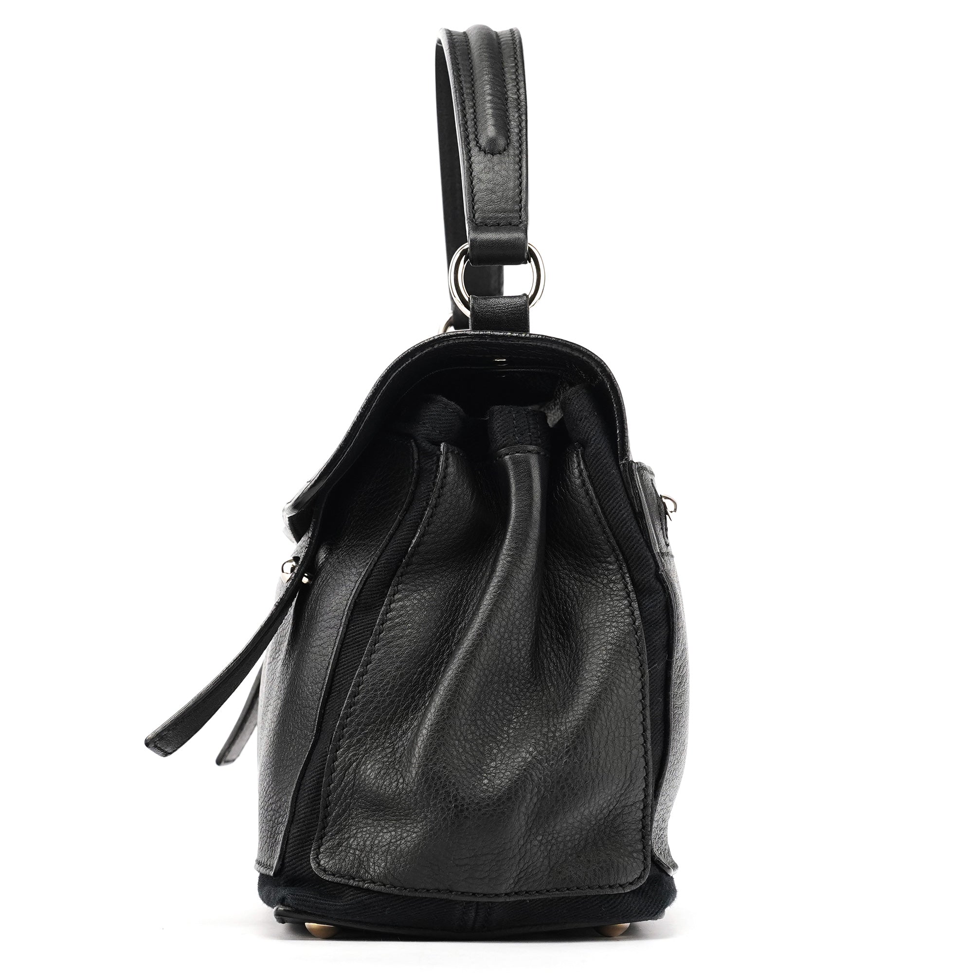 289278 Black Leather Muse Two 2-Way Bag