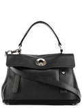 289278 Black Leather Muse Two 2-Way Bag